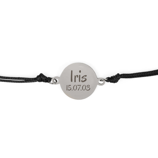 Armband Charlotte zilver - Naam + Datum