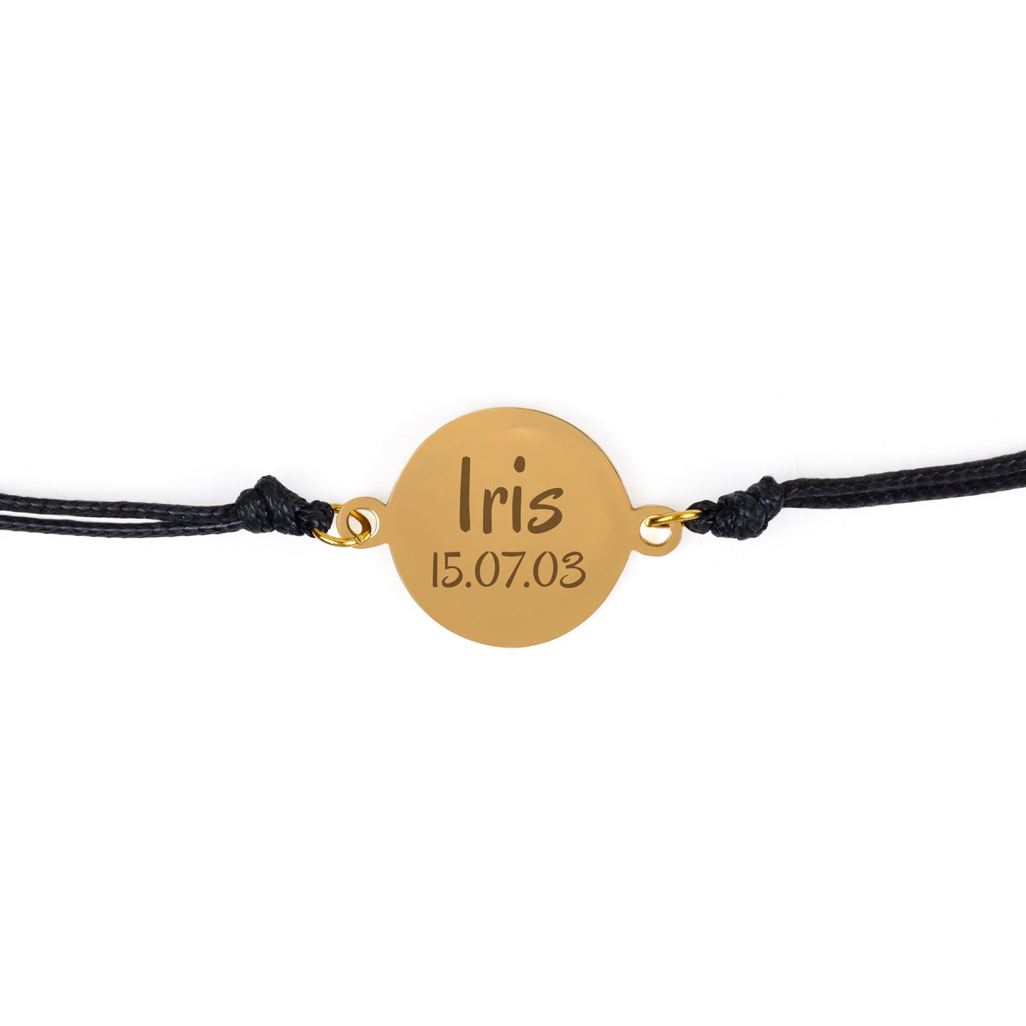 Armband Charlotte goud - Naam + Datum