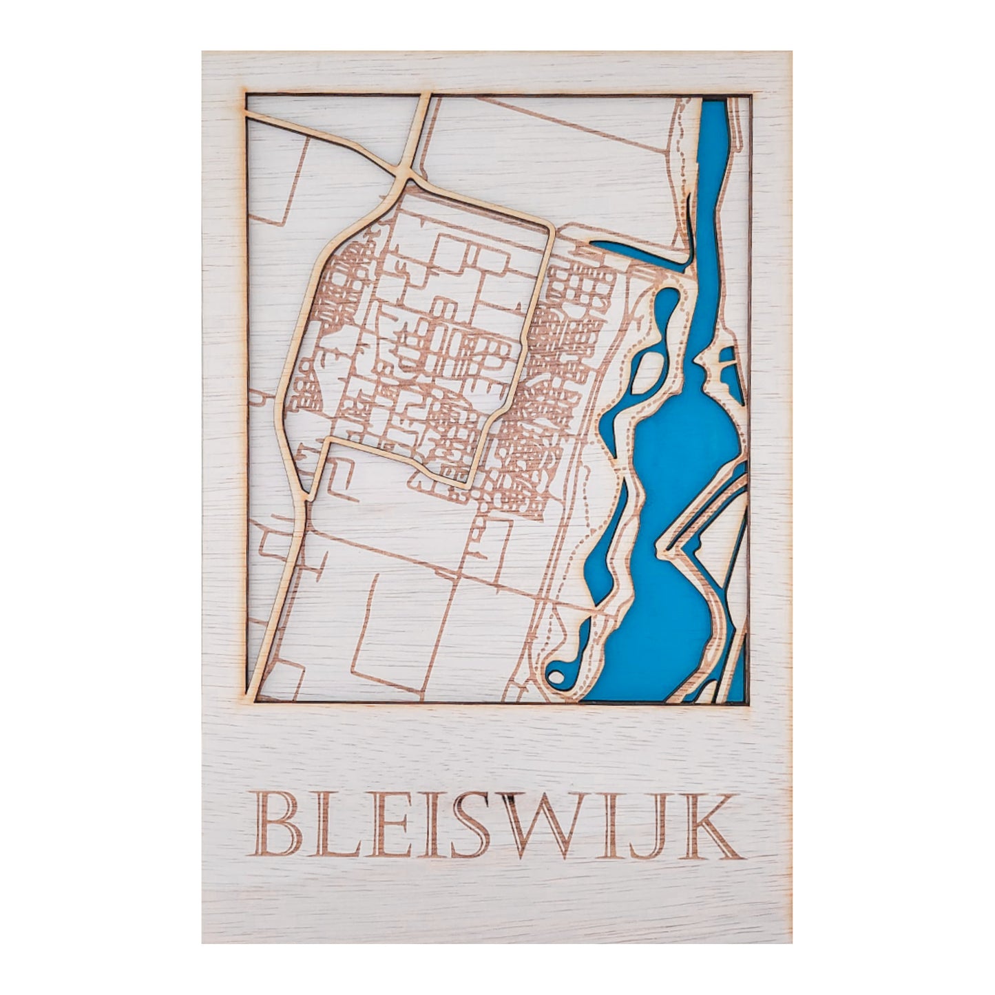 Houten stadsplattegrond - Bleiswijk