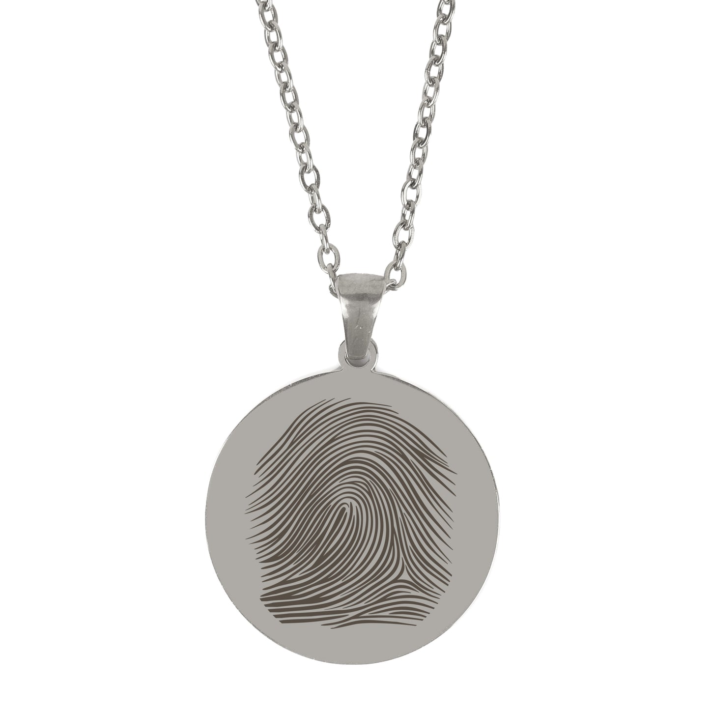 Ketting Mila zilver - Vingerafdruk