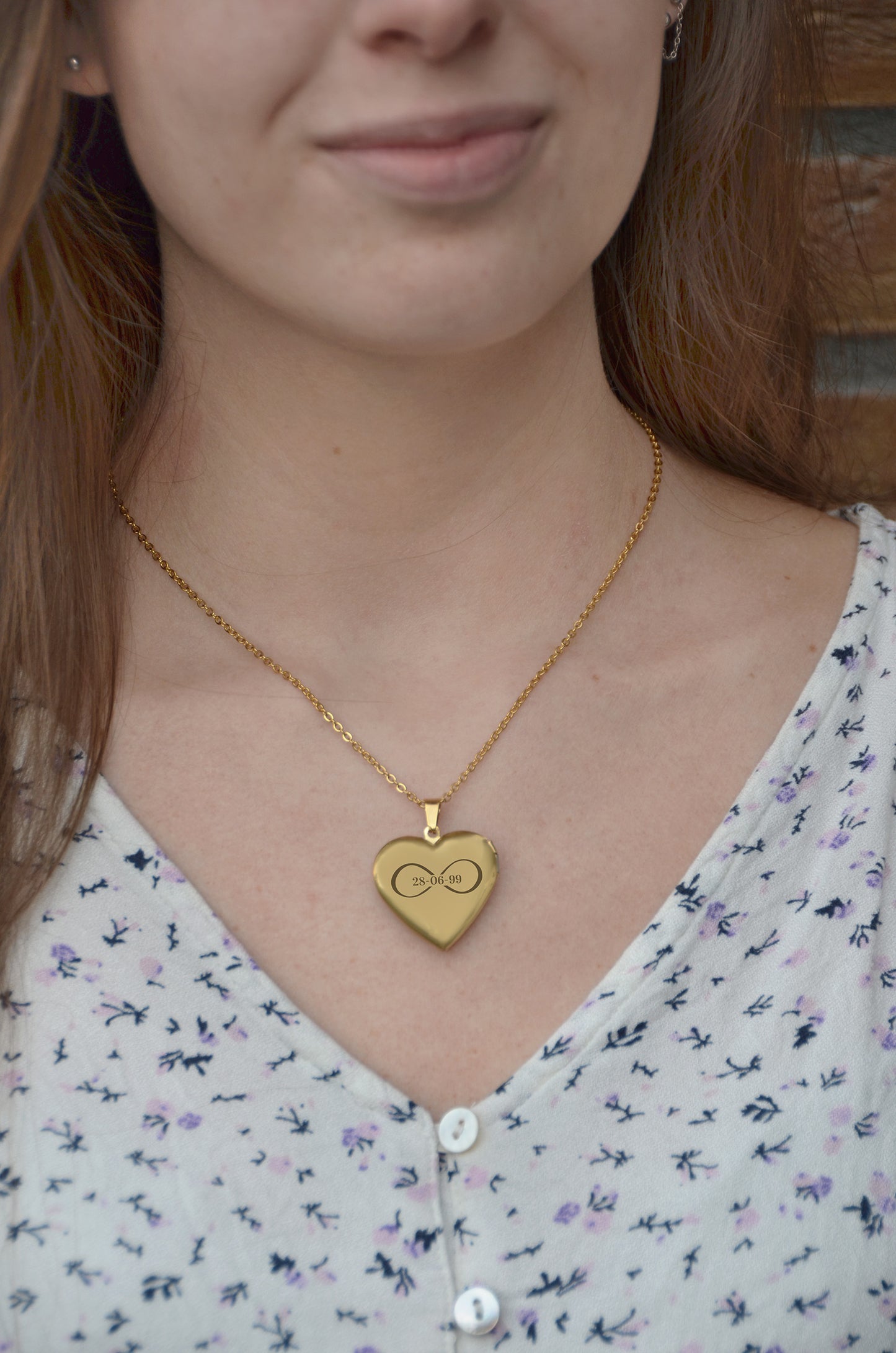 Medaillon Ketting Céleste - Infinity Love