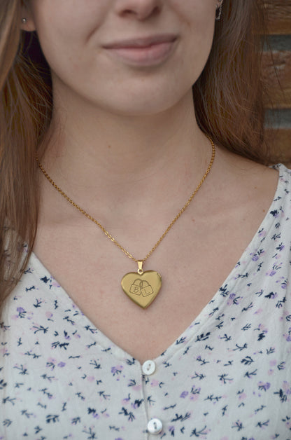 Medaillon Ketting Céleste - Locked in Love