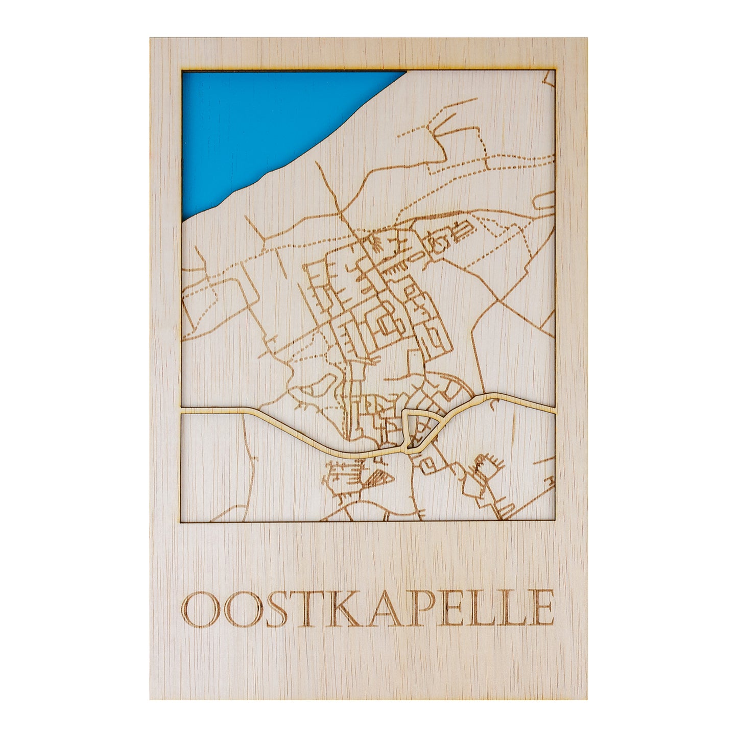 Houten stadsplattegrond - Oostkapelle