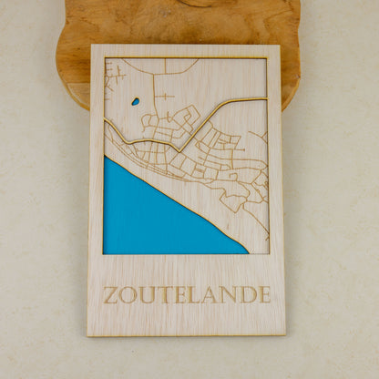 Houten stadsplattegrond - Custom