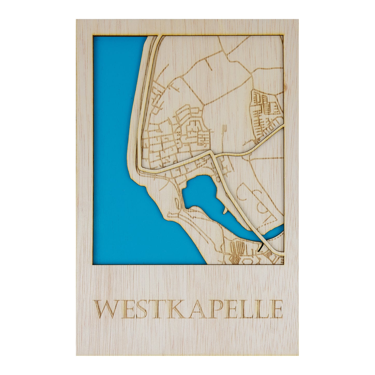 Houten stadsplattegrond - Westkapelle