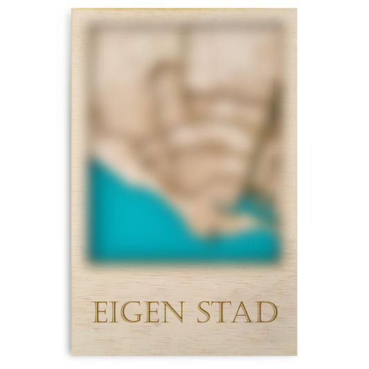 Houten stadsplattegrond - Custom