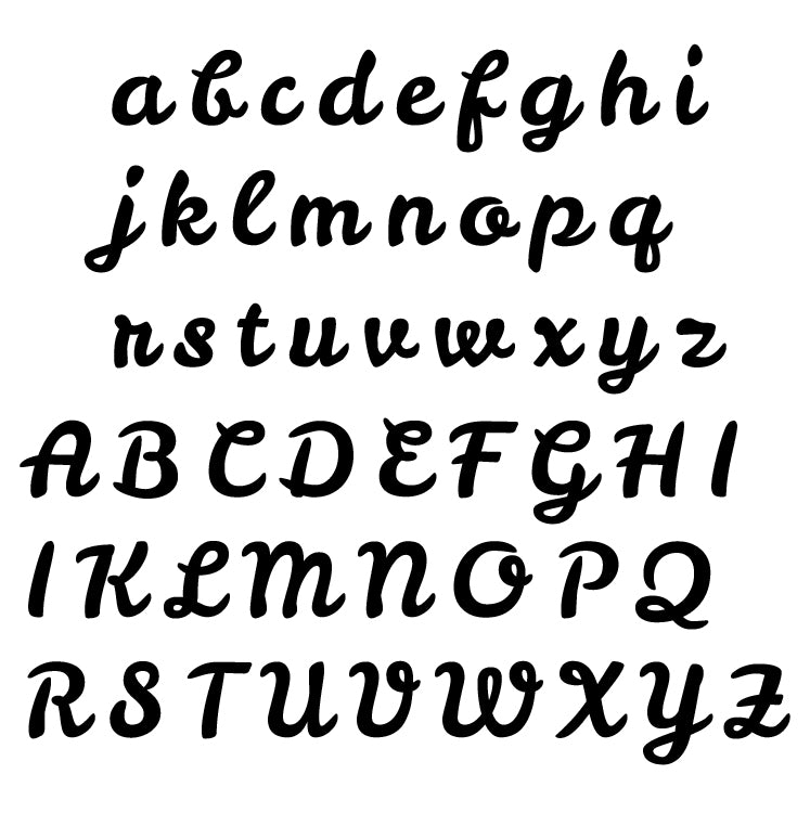 Houten naam - Lettertype 5