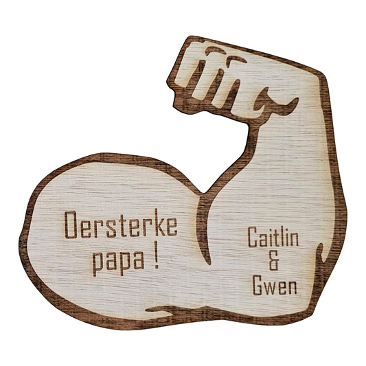 Houten spierbal